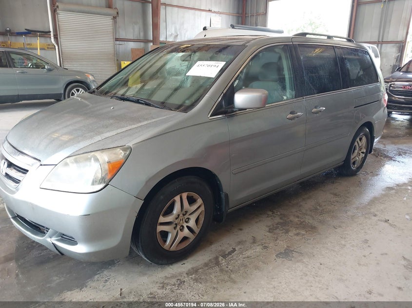 2005 Honda Odyssey, Звичайний знос, IAAI, VIN 5FNRL38475B120183 — фото 2