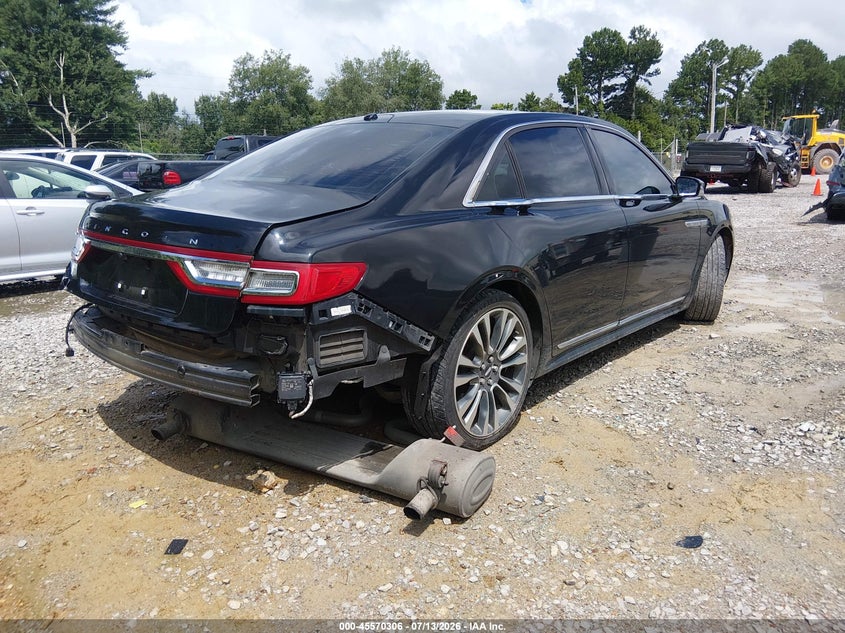 Vin: 1ln6l9nc0h5614615, lot: 46068635, lincoln continental reserve 20174