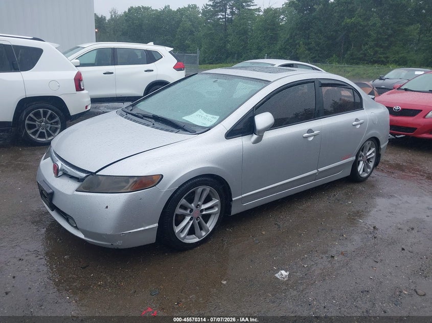 2006 Honda Civic, Удар ззаду, IAAI, VIN 1HGFA16876L004260 — фото 2