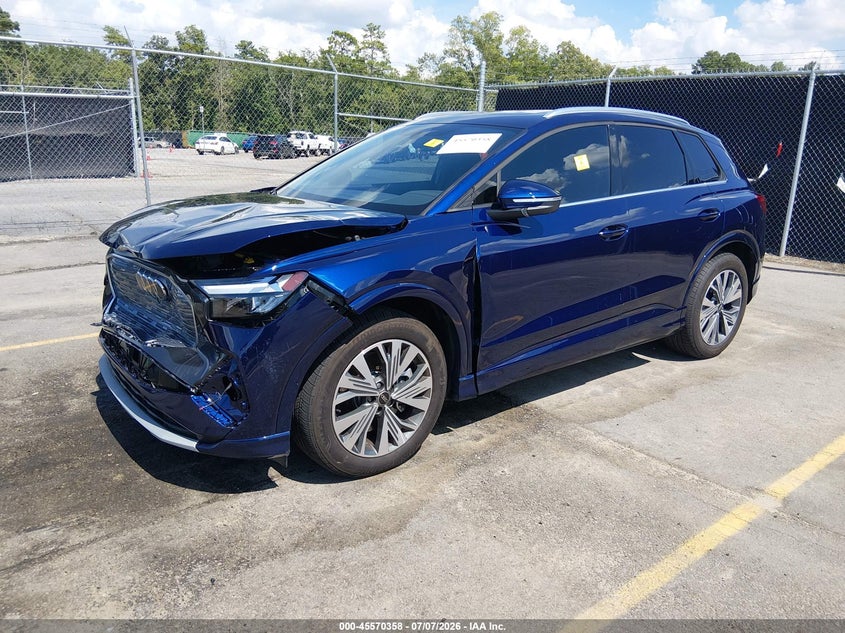 Vin: wa1b5bfz4sp062548, lot: 46068687, audi q4 e-tron premium 45 quattro 20252