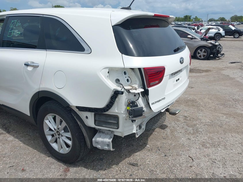 2019 Kia Sorento 2.4L Lx VIN: 5XYPG4A33KG539591 Lot: 45570406