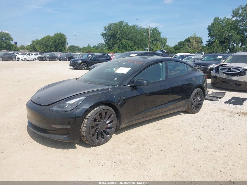 Vin: 5yj3e1ec4mf991783, lot: 46068736, tesla model 3 performance dual motor all-wheel drive 20212