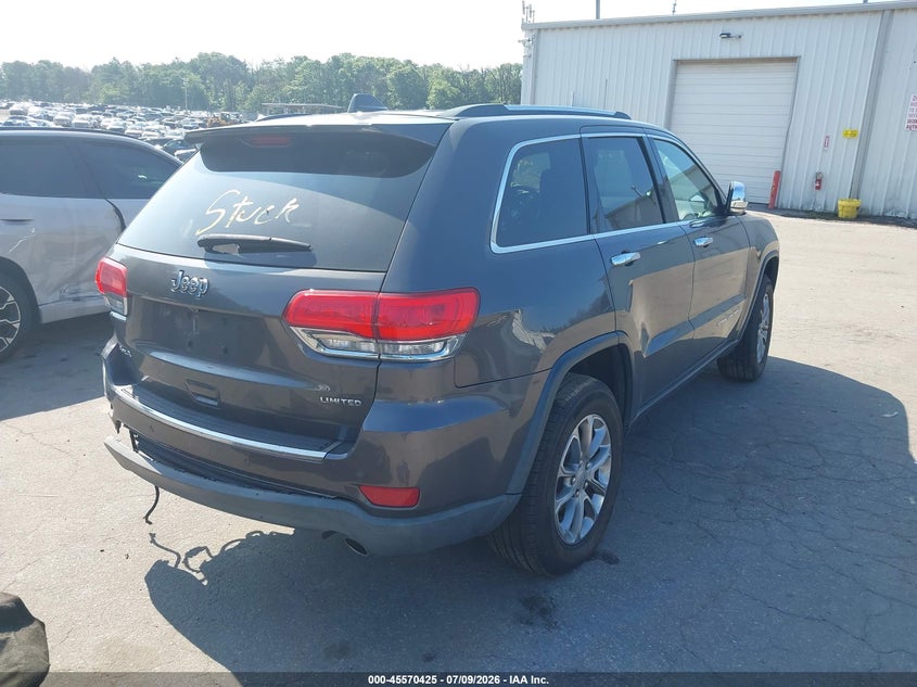 Vin: 1c4rjfbg0gc328240, lot: 46068756, jeep grand cherokee limited 20164