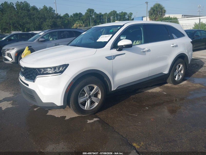 2022 Kia Sorento Lx, Right Side, IAAI, VIN 5XYRG4LC1NG123842 — photo 2