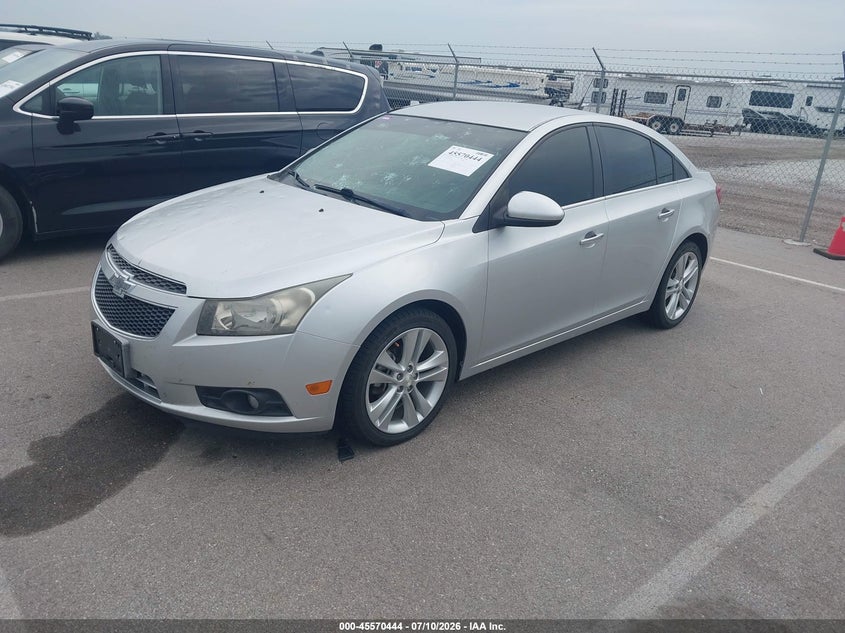2014 Chevrolet Cruze Ltz, Hail, IAAI, VIN 1G1PG5SB6E7256611 — photo 2