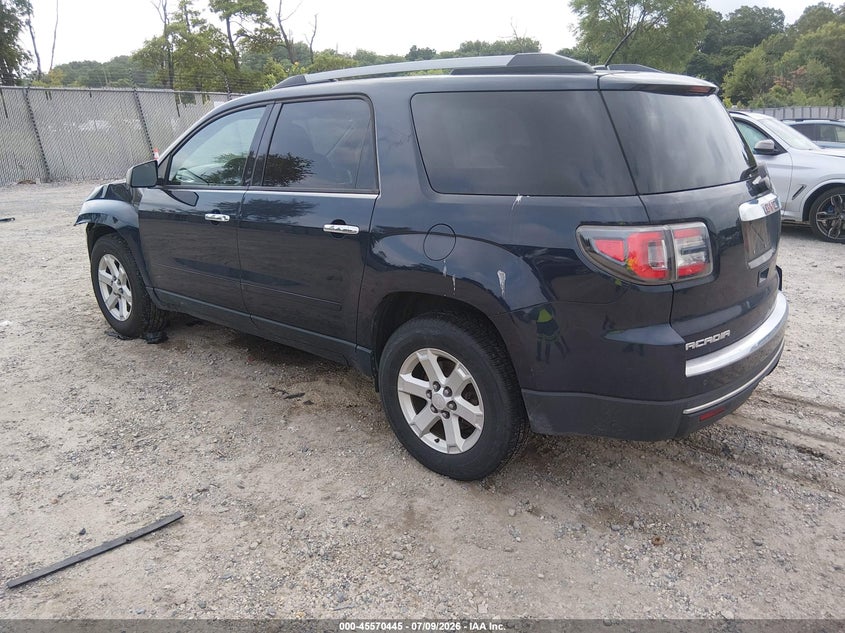 Vin: 1gkkrpkd5fj148708, lot: 46068774, gmc acadia sle-2 20153