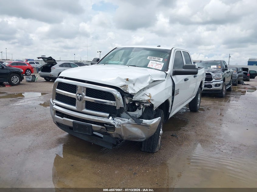 Vin: 3c6ur5cl1jg390122, lot: 46068890, ram 2500 tradesman  4x4 6'4 box 20182