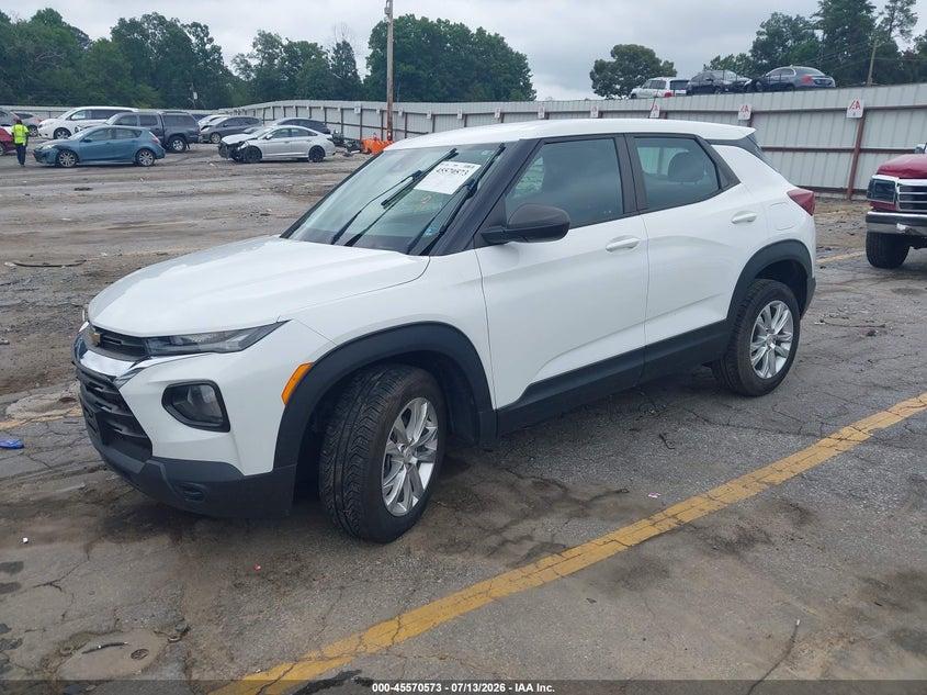 Vin: kl79mms2xmb009619, lot: 46068902, chevrolet trailblazer fwd ls 20212