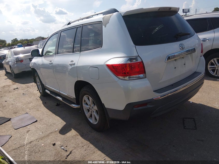 Vin: 5tdzk3eh8cs089366, lot: 46068925, toyota highlander base v6 20123