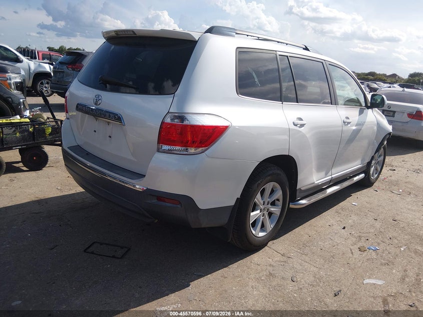 Vin: 5tdzk3eh8cs089366, lot: 46068925, toyota highlander base v6 20124