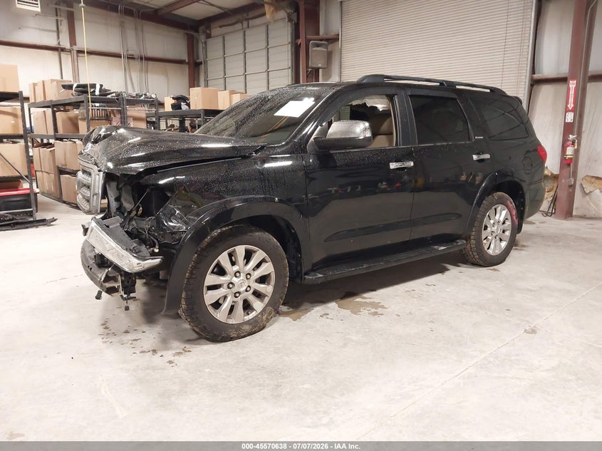 Vin: 5tdyy5g15ds048880, lot: 46068967, toyota sequoia platinum 5.7l v8 20132