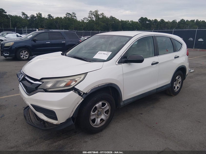 2015 Honda CR-V, Front End, IAAI, VIN 5J6RM3H31FL005625 — photo 2