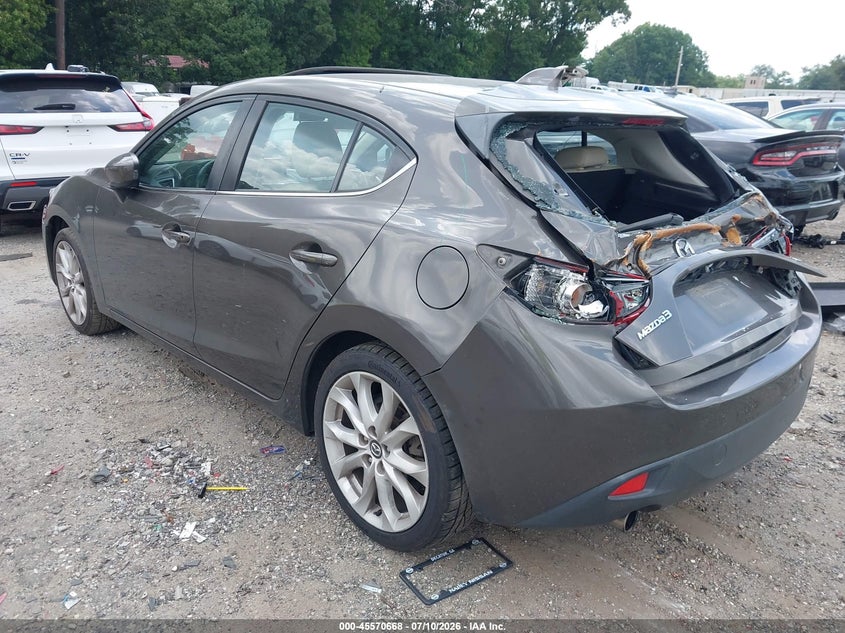 Vin: jm1bm1m3xf1231210, lot: 46068997, mazda mazda3 s grand touring 20153