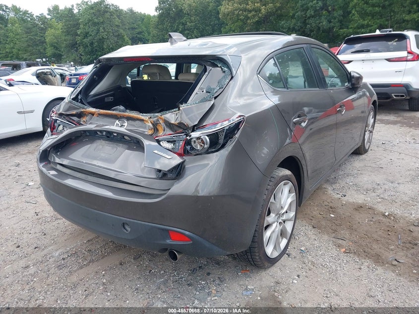 Vin: jm1bm1m3xf1231210, lot: 46068997, mazda mazda3 s grand touring 20154