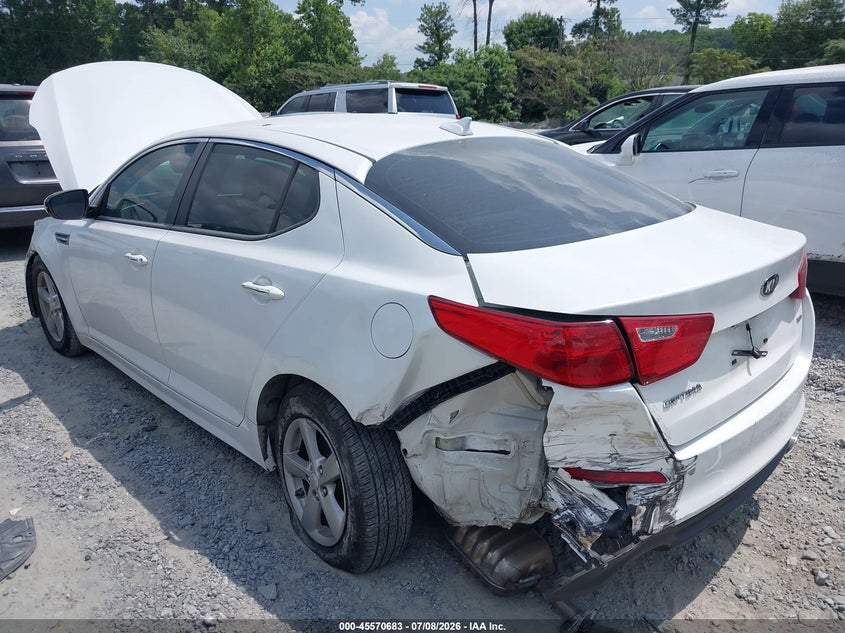 Vin: knagm4a79f5644031, lot: 46069013, kia optima lx 20153