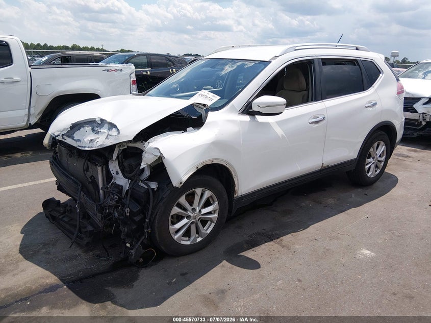 2015 Nissan Rogue, Удар спереди, IAAI, VIN KNMAT2MT5FP568580 — фото 2