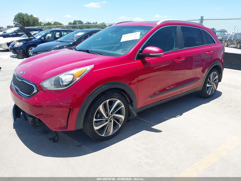 Vin: kndce3lc3j5117310, lot: 46069077, kia niro touring 20182