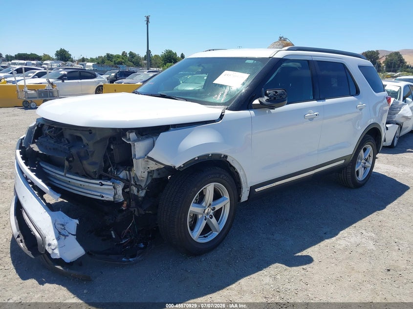 Vin: 1fm5k7d8xjga89055, lot: 46069258, ford explorer xlt 20182