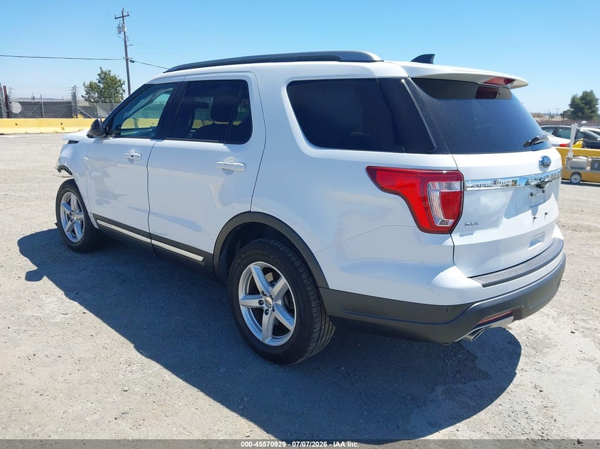 Vin: 1fm5k7d8xjga89055, lot: 46069258, ford explorer xlt 20183