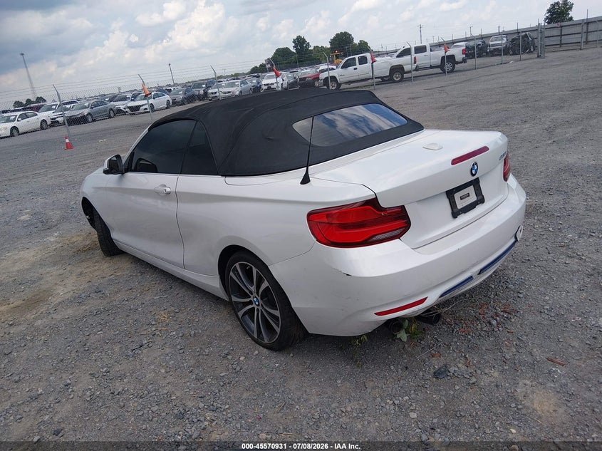 Vin: wba2m7c52jva97588, lot: 46069261, bmw 230i 20183