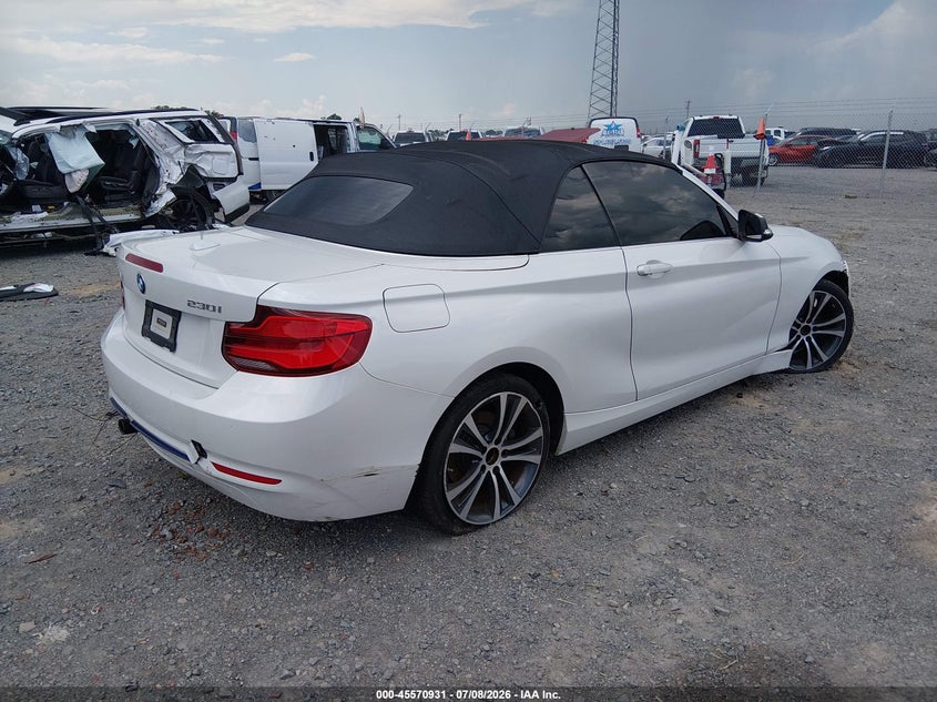 Vin: wba2m7c52jva97588, lot: 46069261, bmw 230i 20184