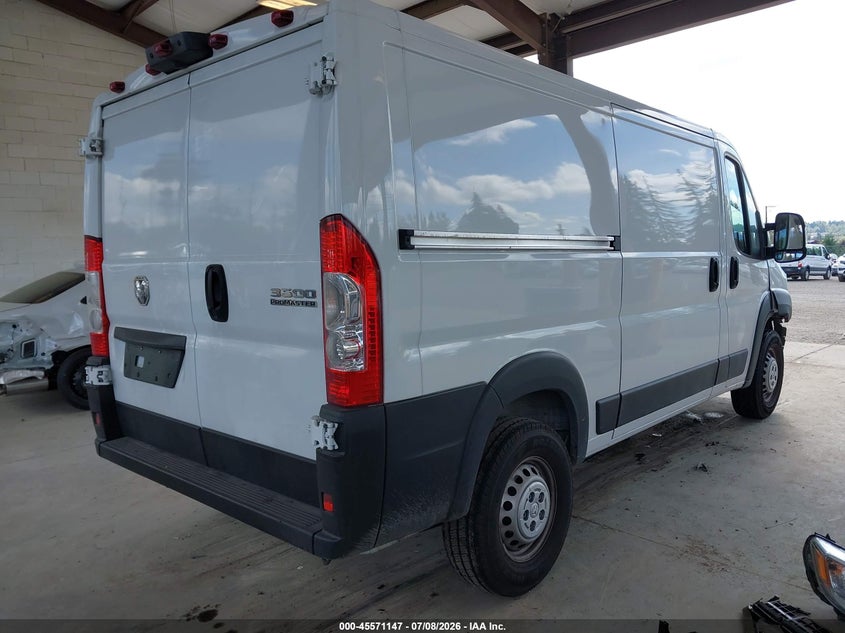 Vin: 3c6mrvwg3re154805, lot: 46069476, ram promaster 3500 tradesman low roof 136 wb w/pass seat 20244