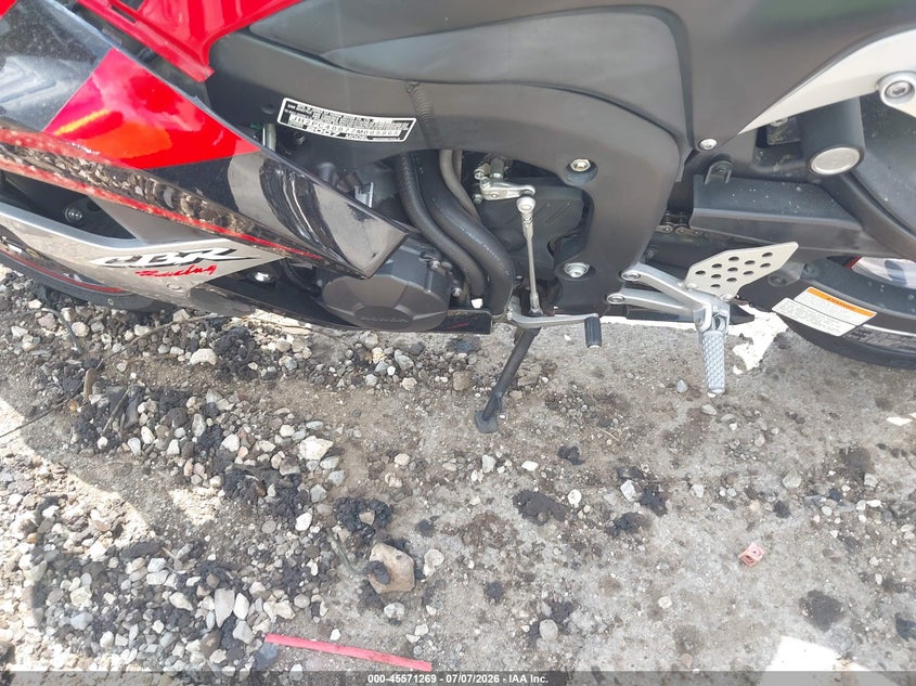 2007 Honda Cbr600 Rr VIN: JH2PC40077M005865 Lot: 45571269
