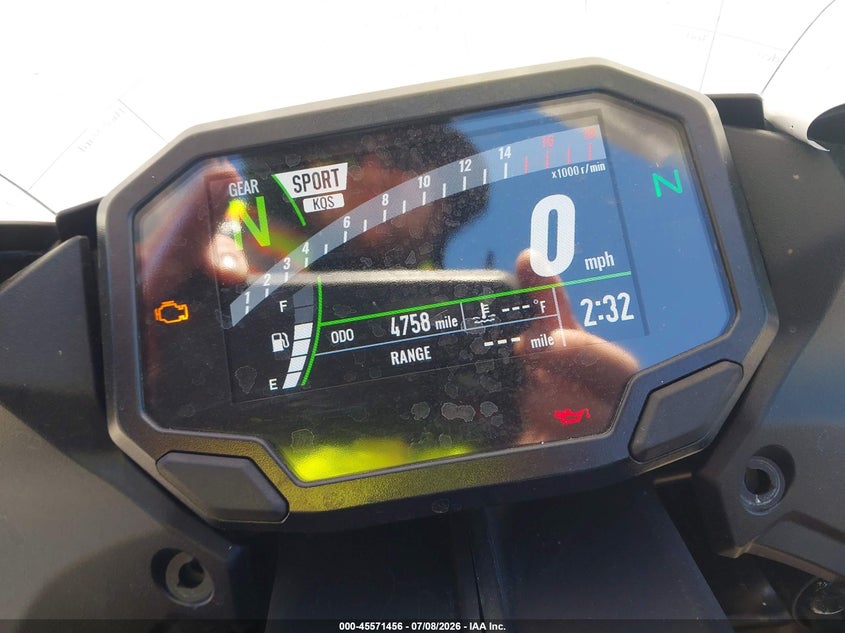 2026 Kawasaki Zx636 K VIN: JKBZXJK13TA014980 Lot: 45571456