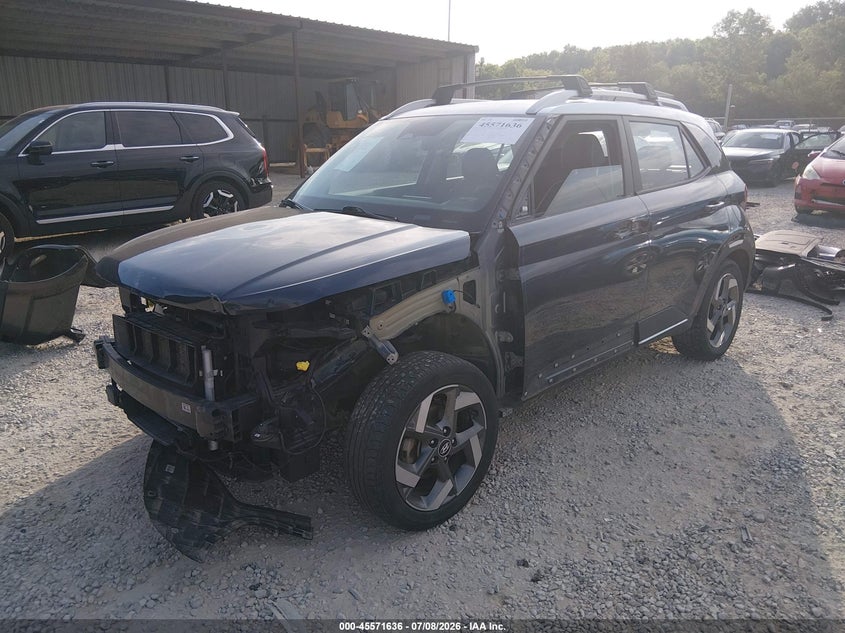 2023 Hyundai Venue Limited, Front End, IAAI, VIN KMHRC8A39PU213579 — photo 2