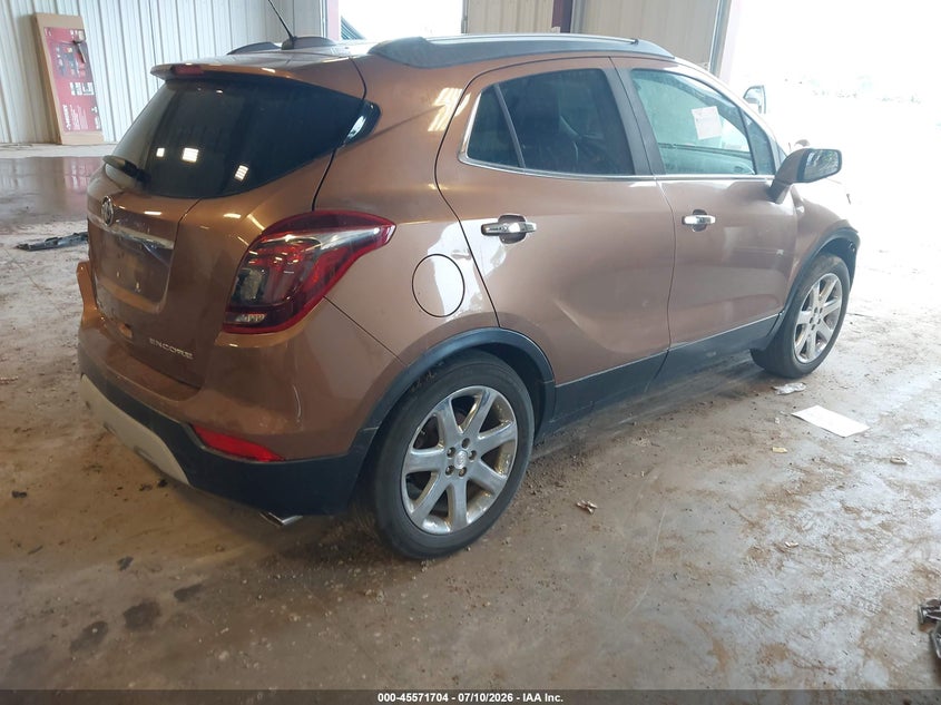 Vin: kl4cjbsb6hb044163, lot: 46070033, buick encore 20174
