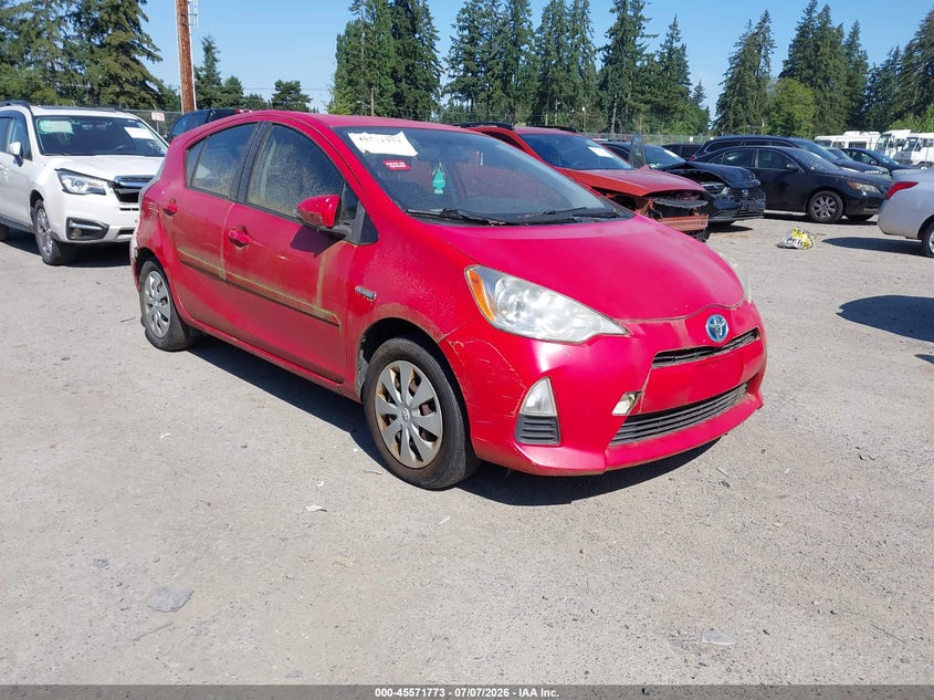 2012 TOYOTA PRIUS C auction photo 1