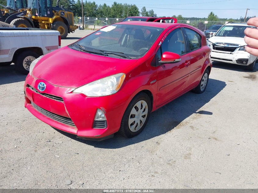 2012 TOYOTA PRIUS C auction photo 2