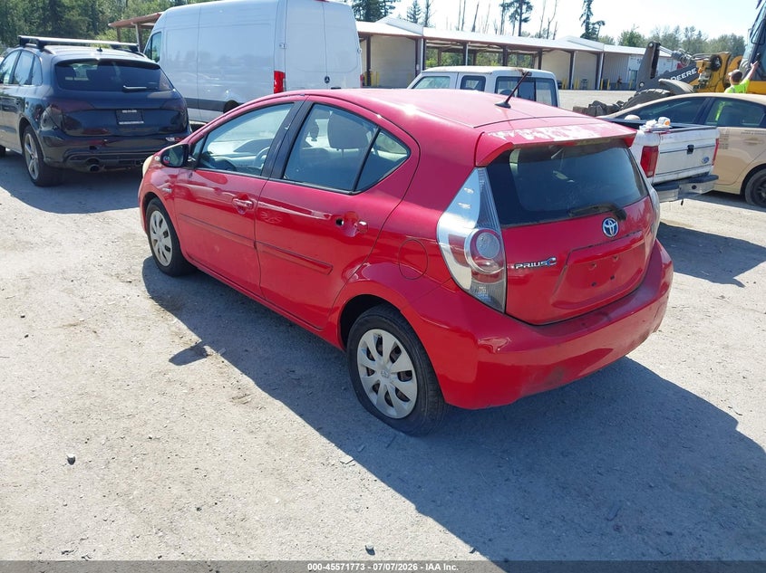 2012 TOYOTA PRIUS C auction photo 3