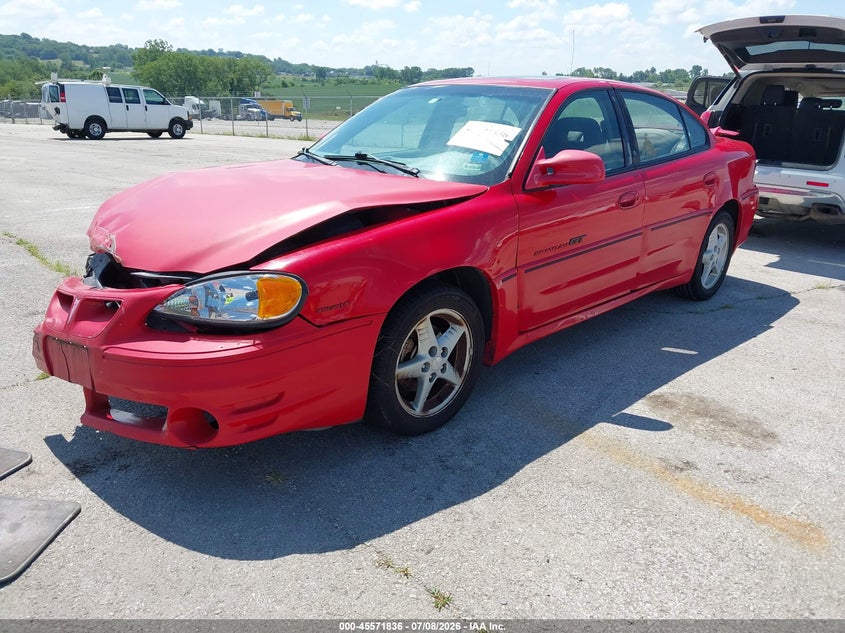 2000 Pontiac Grand Am Gt1, Front End, IAAI, VIN 1G2NV52E3YM742656 — photo 2