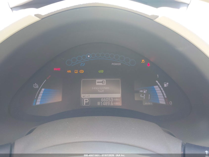 2011 NISSAN LEAF auction photo 7