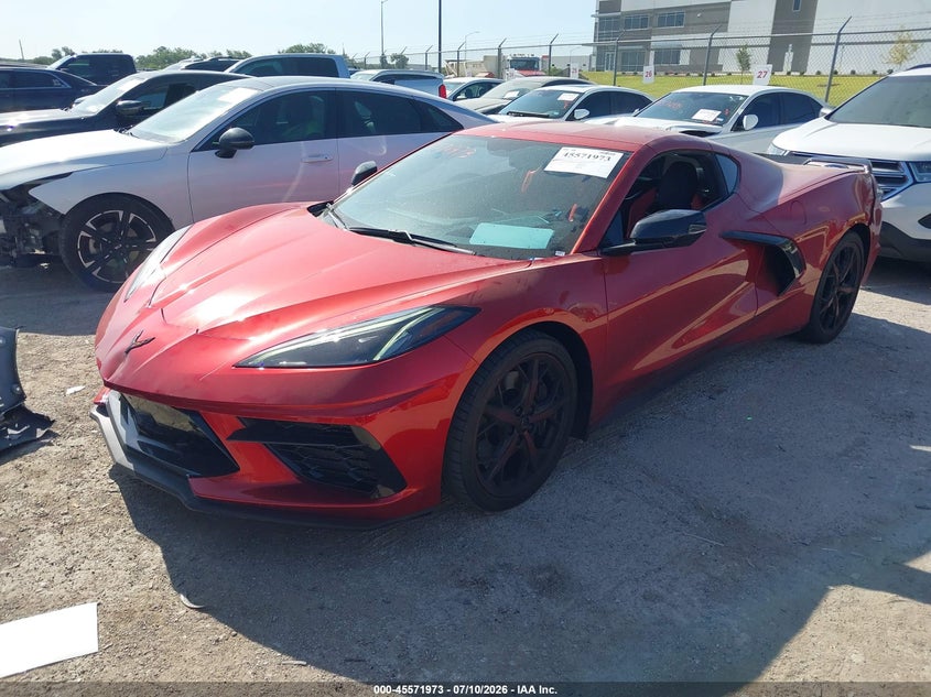 Vin: 1g1yc2d43n5111888, lot: 46070302, chevrolet corvette stingray rwd  3lt 20222