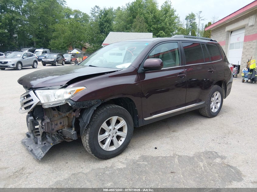 Vin: 5tdbk3eh4cs170222, lot: 46070572, toyota highlander se v6 20122