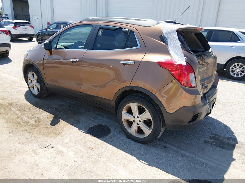 Vin: kl4cjasb8gb619811, lot: 46070576, buick encore 20163
