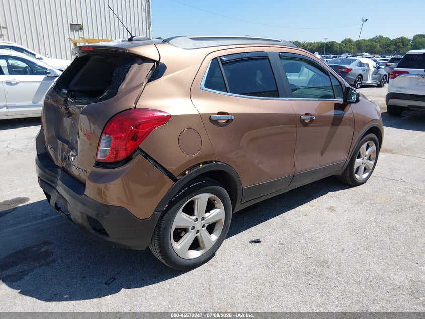 Vin: kl4cjasb8gb619811, lot: 46070576, buick encore 20164
