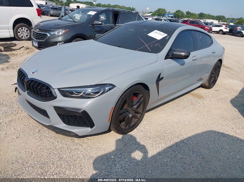 Vin: wbsgv0c06pcl69216, lot: 46070651, bmw m8 gran coupe competition 20232