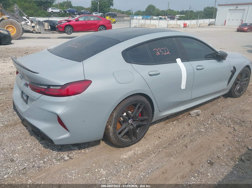 Vin: wbsgv0c06pcl69216, lot: 46070651, bmw m8 gran coupe competition 20234
