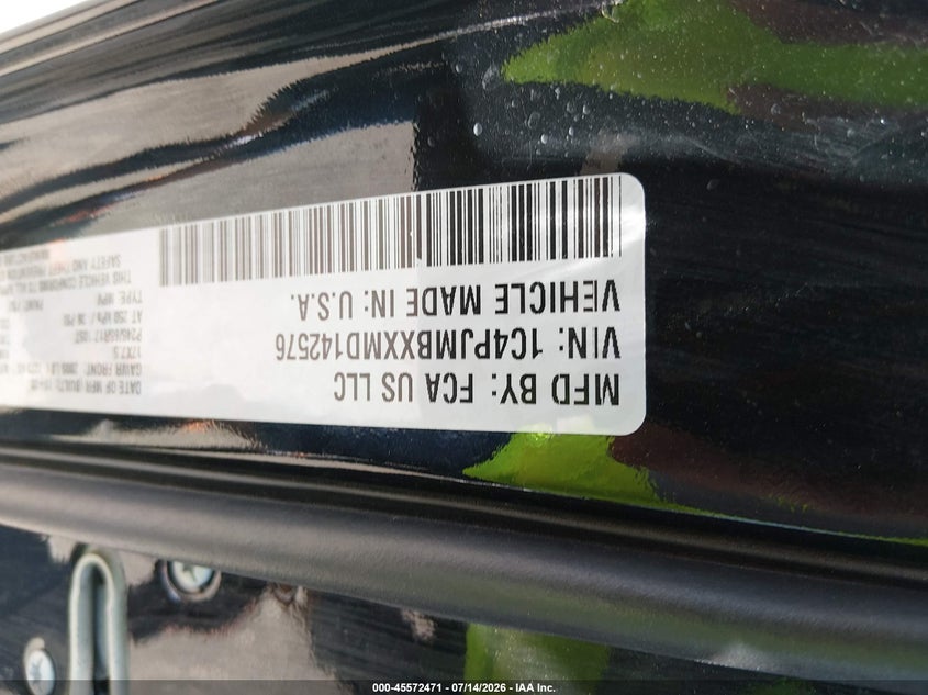 2021 Jeep Cherokee Trailhawk 4X4 VIN: 1C4PJMBXXMD142576 Lot: 45572471
