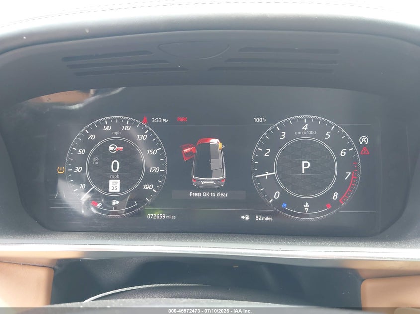 2020 Land Rover Range Rover Sport Svr VIN: SALWZ2RE5LA740208 Lot: 45572473