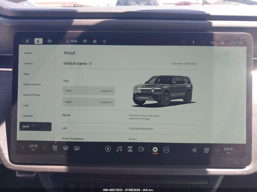 2024 RIVIAN R1S auction photo 7