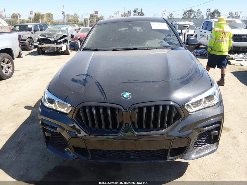 2022 BMW X6 xDrive40I VIN: 5UXCY6C06N9M42450 Lot: 45572582