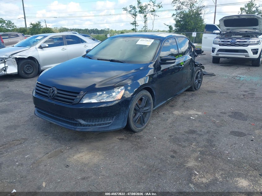 2014 Volkswagen Passat, Лівий зад, IAAI, VIN 1VWBS7A3XEC114188 — фото 2