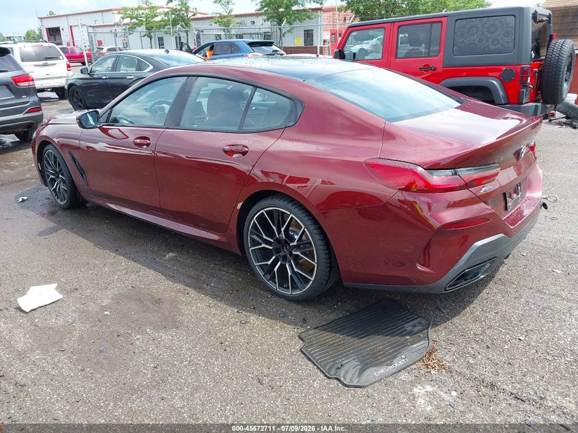 Vin: wbagv4c07pcl62349, lot: 46071040, bmw 840 gran coupe i xdrive 20233