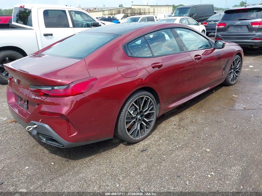Vin: wbagv4c07pcl62349, lot: 46071040, bmw 840 gran coupe i xdrive 20234