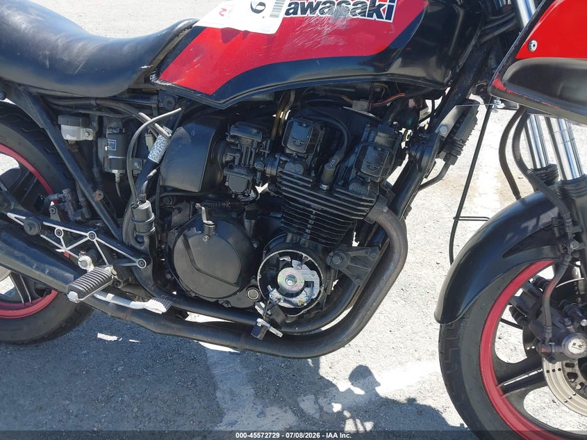 1985 Kawasaki Zx550 VIN: JKAZXFA14FA011187 Lot: 45572729