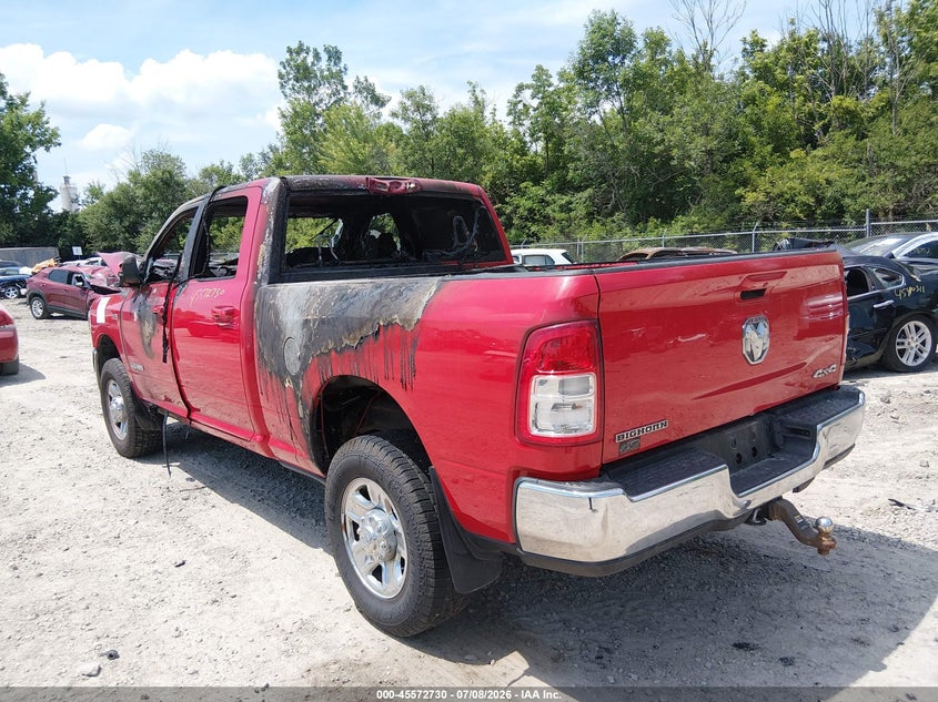 Vin: 3c6ur5dj8lg141378, lot: 46071059, ram 2500 big horn  4x4 6'4 box 20203